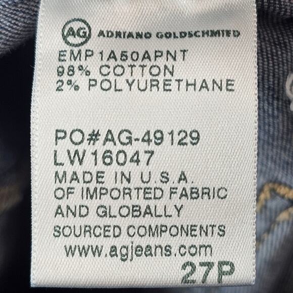 AG Anthropologie Adriano Goldschmied Jeans 27P Petite Front Pocket Button Up Fly - Picture 8 of 9